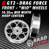 GT2 "MID" - Glue Type Drag Force - Front Wheels - HOOP CENTER