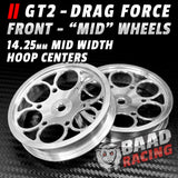 GT2 "MID" - Glue Type Drag Force - Front Wheels - HOOP CENTER