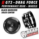 GT2 - Glue Type Drag Force - Rear Wheels - BLACK - SOLID CENTER