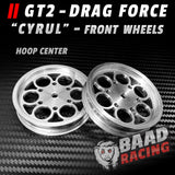 GT2 "CYRUL" - Glue Type Drag Force - Front HOOP Wheels