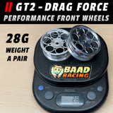 GT2 - Glue Type Drag Force - Front Wheels - HOOP CENTERS