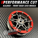 Red - Bead Lock Drag Wheel Rings