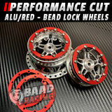 Red - Bead Lock Drag Wheel Rings