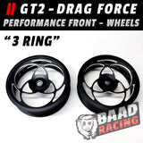GT2 - Glue Type Drag Force - Front Wheels - 3-Ring