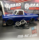 Performance Cut - BLACK ANODIZED - Front Bead Lock Drag Wheels