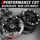 Performance Cut - BLACK ANODIZED - Front Bead Lock Drag Wheels