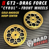 GT2 "CYRUL" - Glue Type Drag Force - Front HOOP Wheels - GOLD