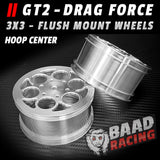 GT2 - Glue Type 3x3 Flush Mount - Rear Wheels - HOOP CENTERS