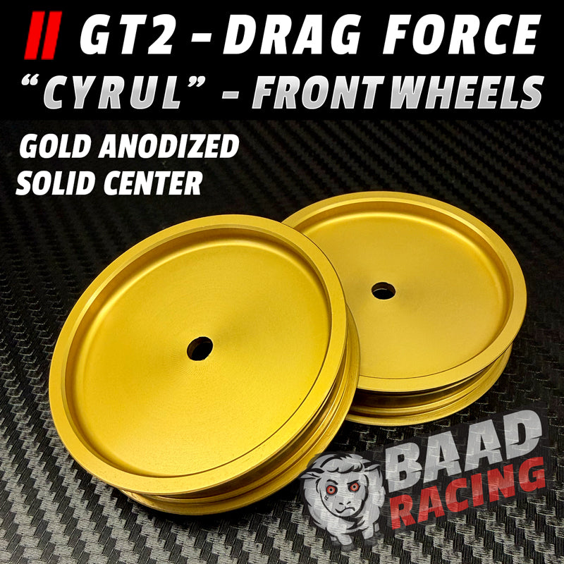 Solid Center Car Rims BAAD RACING | Performance RC - Bandit Drag Car - Solid Center Wheels