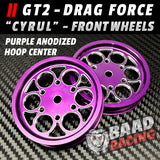 GT2 "CYRUL" - Glue Type - Front HOOP Wheels - PURPLE