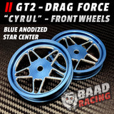 GT2 "CYRUL" - Glue Type - Front STAR Wheels - Black
