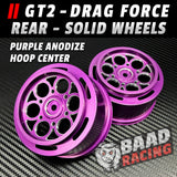 GT2 - Glue Type - Rear Wheels - Solid Shell - Hoop Center
