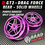 GT2 - Glue Type - Rear Wheels - Solid Shell - Star Center