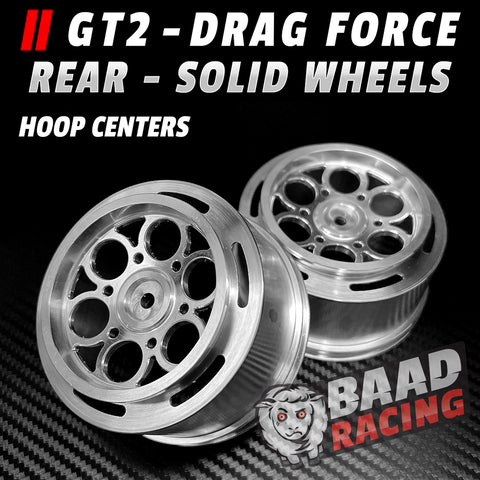 GT2 - Glue Type - Rear Wheels - Solid Shell - Hoop Center