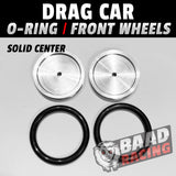 Drag Car: O-RING Front Wheels - Solid Centers