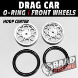 Drag Car: O-RING Front Wheels - Hoop Centers