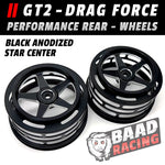 GT2 - Glue Type Drag Force - Rear Wheels - BLACK - STAR CENTER