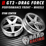 GT2 - Glue Type Drag Force - Front Wheels - STAR CENTER