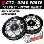 GT2 "CYRUL" - Glue Type Drag Force - Front HOOP Wheels - GOLD