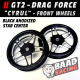 GT2 "CYRUL" - Glue Type Drag Force - Front STAR Wheels - GOLD