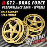 GT2 - Glue Type Drag Force - Rear Wheels - GOLD - STAR CENTER