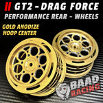 GT2 - Glue Type Drag Force - Rear Wheels - GOLD - HOOP CENTERS