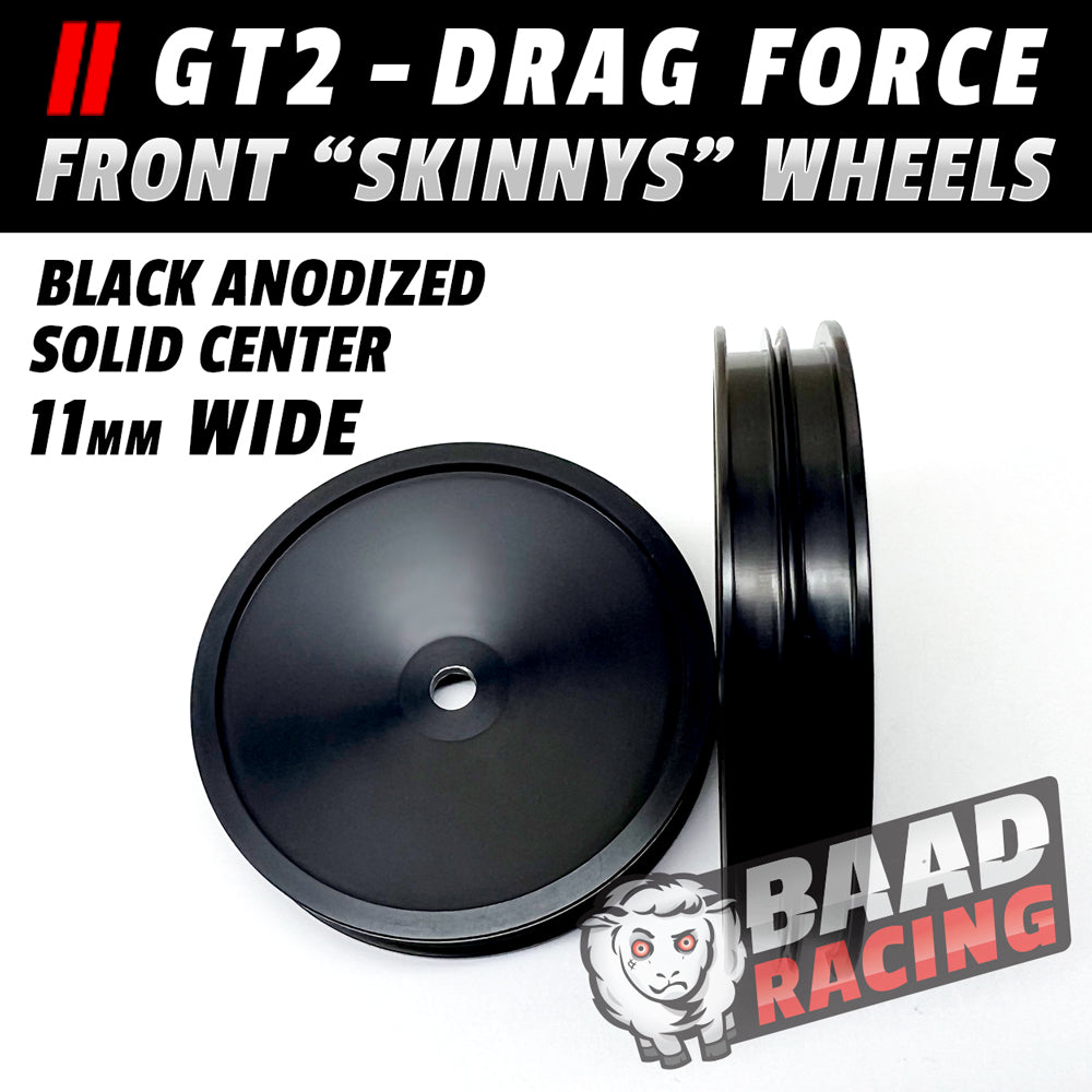 Solid Center Car Rims BAAD RACING | Glue Type - RC Drag Car Wheels -