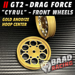GT2 "CYRUL" - Glue Type Drag Force - Front HOOP Wheels - GOLD