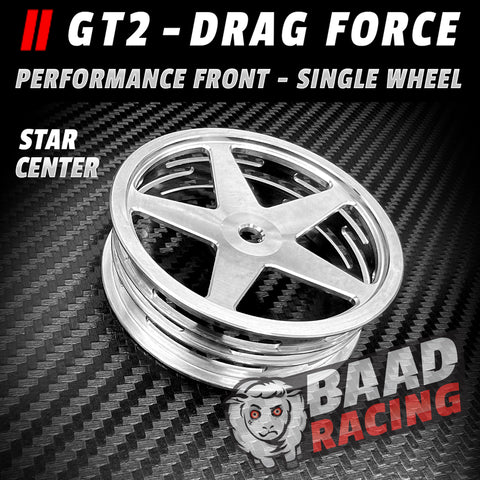 GT2 - Single - Glue Type Drag Force - Front Wheel - STAR CENTER