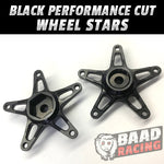 Performance Cut Wheel Stars - Black Anodize