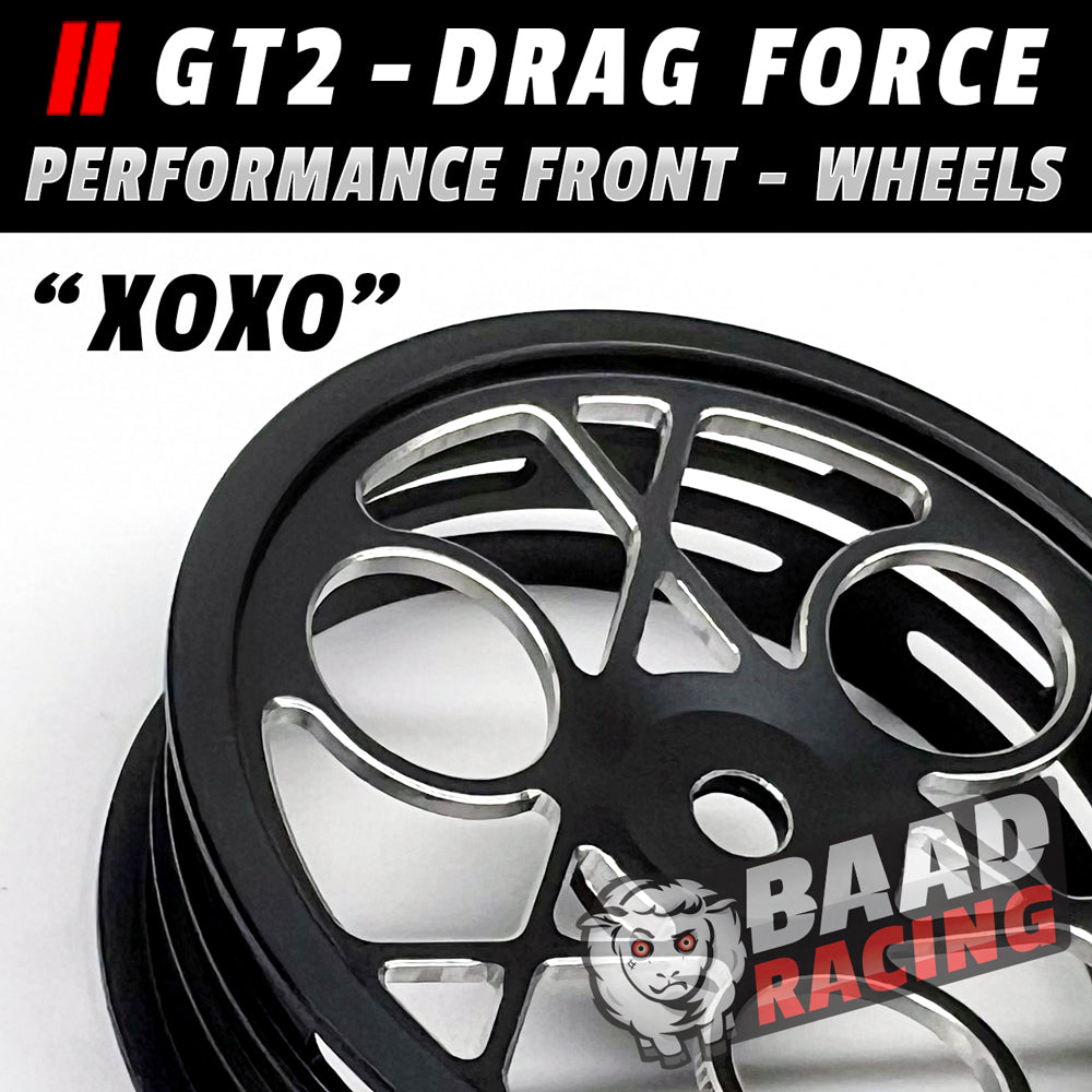 Front Drag Rims BAAD RACING | GT2 - Glue Type Drag Force - Front Wheels - XOXO