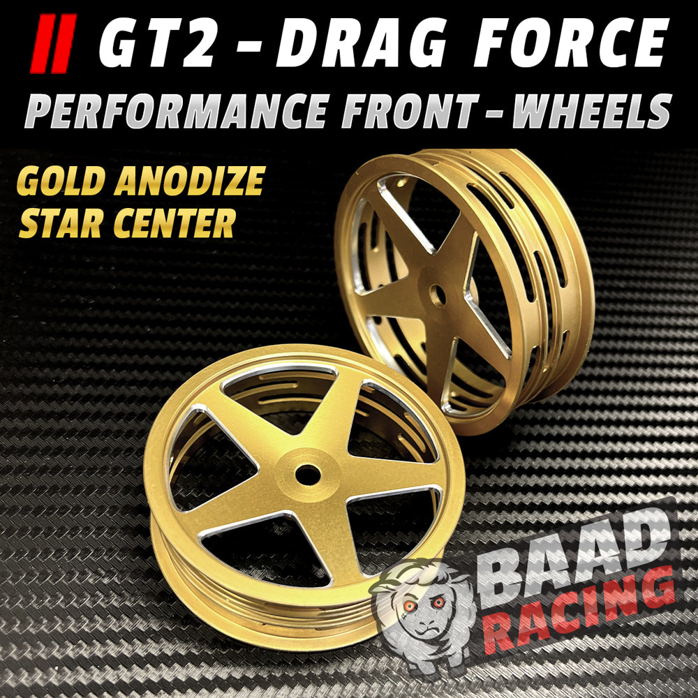 BAAD RACING Performance RC Parts Glue Type Front Wheels GOLD