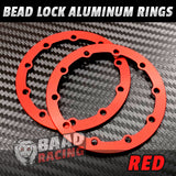 Red - Bead Lock Drag Wheel Rings