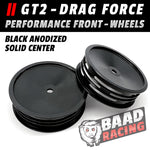 GT2 - Glue Type Drag Force - Front Wheels - BLACK - SOLID CENTER