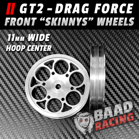 Front Drag Rims BAAD RACING | Glue Type - RC Drag Car Front Wheels -
